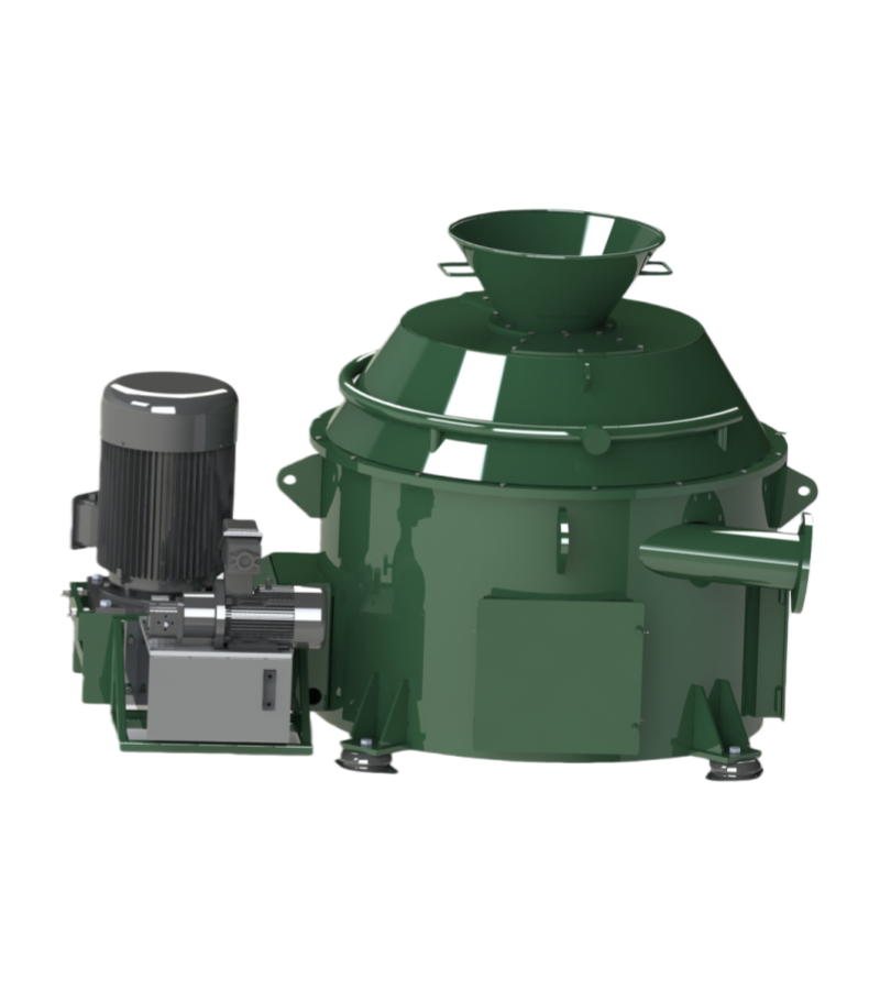 Secador vertical de recortes